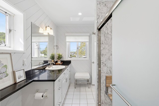 47 Rampasture Rd Apt M, Hampton Bays, NY 11946 - bathroom featuring tile patterned flooring and vanity