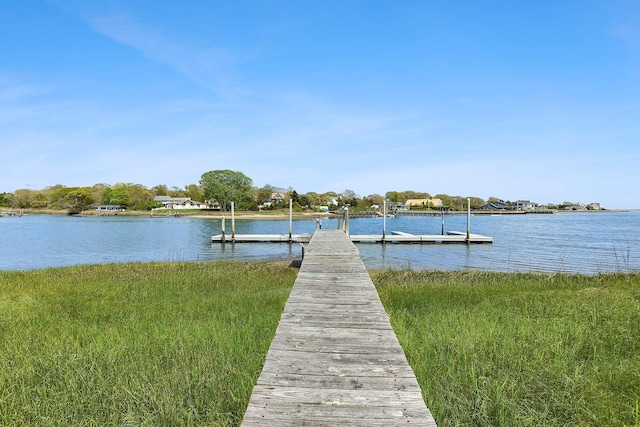 47 Rampasture Rd Apt M, Hampton Bays, NY 11946 - dock area featuring a water view