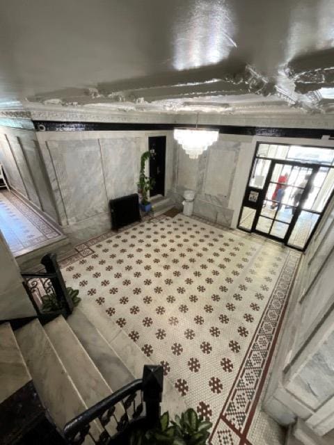 view of basement