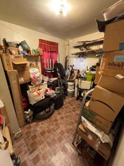 view of storage room