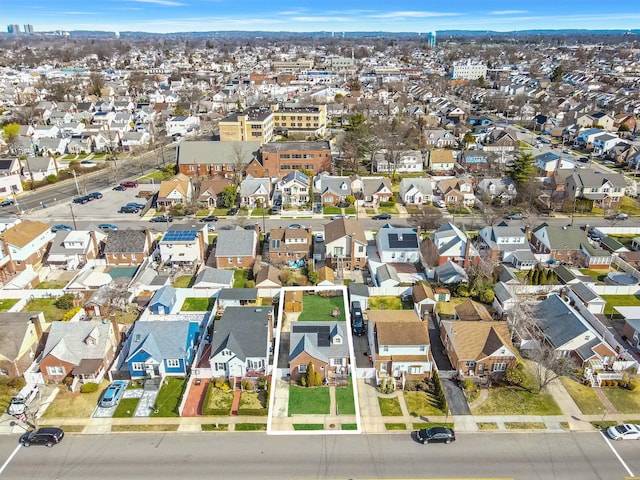 aerial overview of property's location with nearby suburban area
