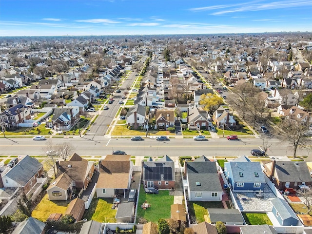 aerial perspective of suburban area