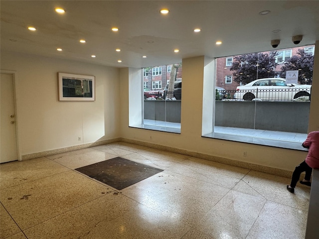 142-20 Franklin Ave Unit 2V, Flushing, NY 11355 - spare room with baseboards and recessed lighting