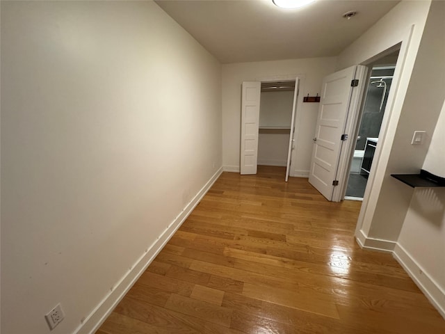 142-20 Franklin Ave Unit 2V, Flushing, NY 11355 - hall with wood-type flooring and baseboards