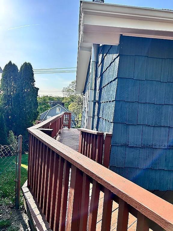 102 Maple St, Croton-On-Hudson, NY 10520 - wooden terrace featuring fence