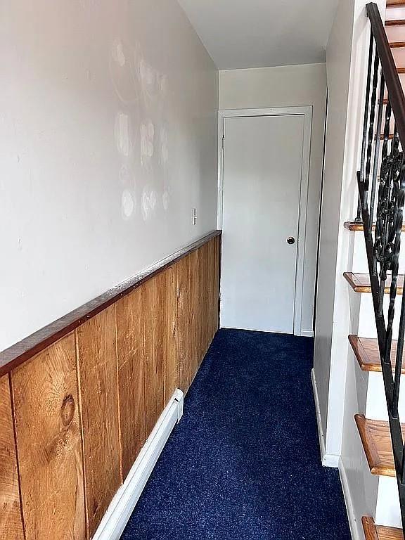 102 Maple St, Croton-On-Hudson, NY 10520 - hall featuring baseboards and stairs