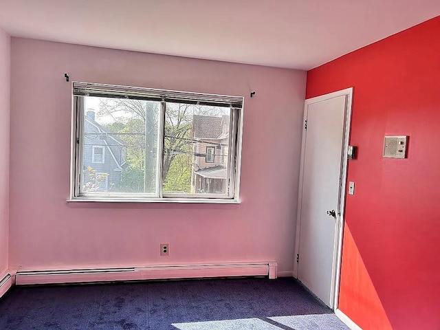 102 Maple St, Croton-On-Hudson, NY 10520 - carpeted empty room featuring a baseboard radiator