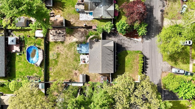 21 Pine Cone St, Middle Island, NY 11953 - drone / aerial view of a pool area
