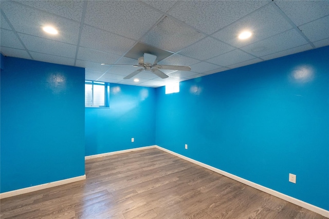 21 Pine Cone St, Middle Island, NY 11953 - unfurnished room with wood finished floors, baseboards, and recessed lighting
