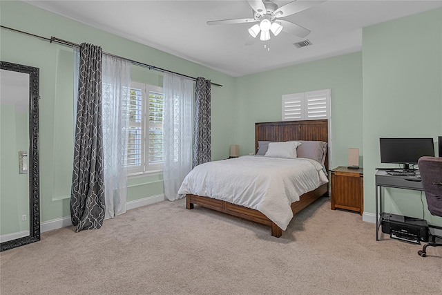 27 Lager Ln, Patchogue, NY 11772 - bedroom featuring carpet, baseboards, and a ceiling fan