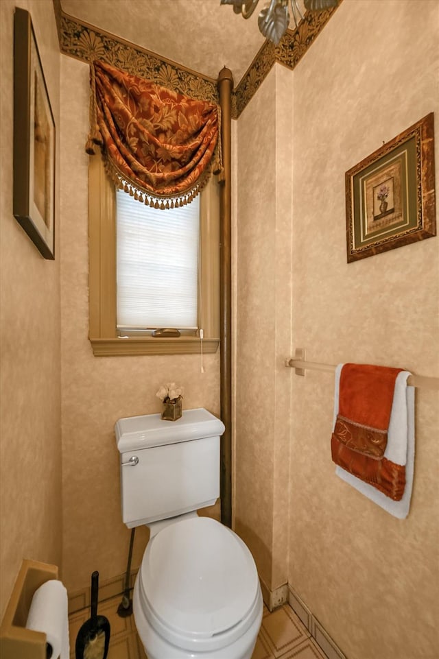 182-04 80th Dr, Jamaica Estates, NY 11432 - bathroom featuring toilet and tile patterned flooring