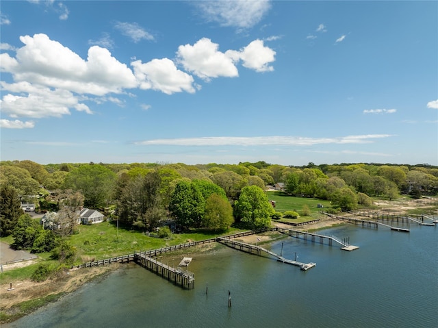 1015 Knollwood Ln, Mattituck, NY 11952 - bird's eye view of a nearby body of water and a forest