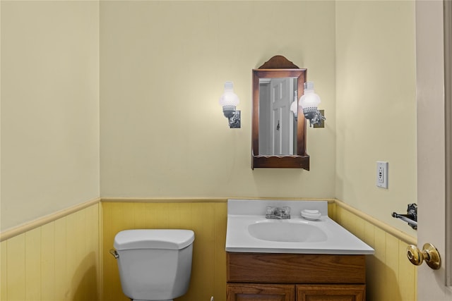 1015 Knollwood Ln, Mattituck, NY 11952 - bathroom with a wainscoted wall and vanity