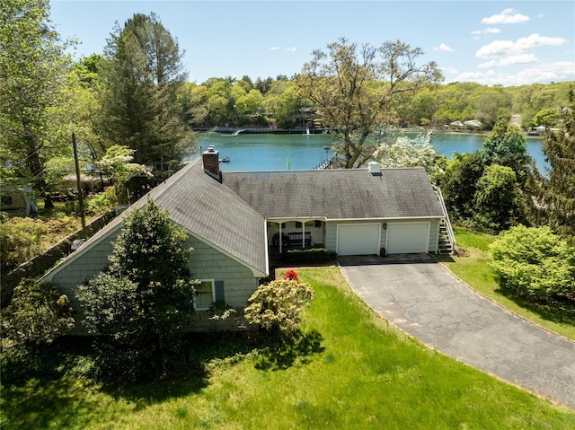 1015 Knollwood Ln, Mattituck, NY 11952 - view from above of property with a large body of water