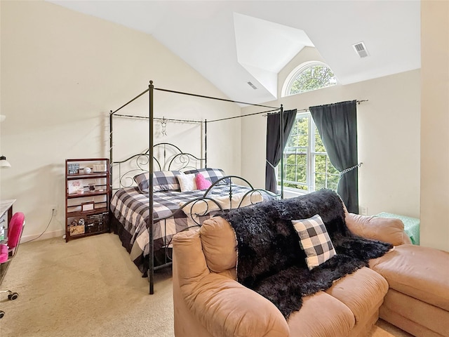 5705 Boulder Way, Wappingers Falls, NY 12590 - bedroom featuring carpet floors and vaulted ceiling