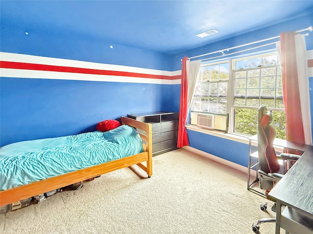 5705 Boulder Way, Wappingers Falls, NY 12590 - bedroom with cooling unit, carpet floors, and baseboards