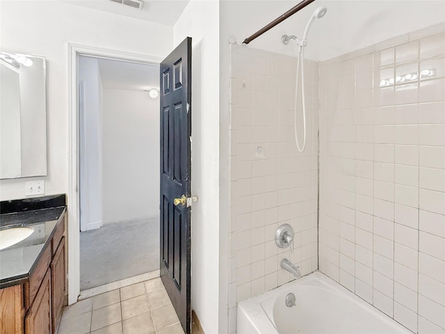 5705 Boulder Way, Wappingers Falls, NY 12590 - bathroom with vanity, bathing tub / shower combination, and tile patterned flooring