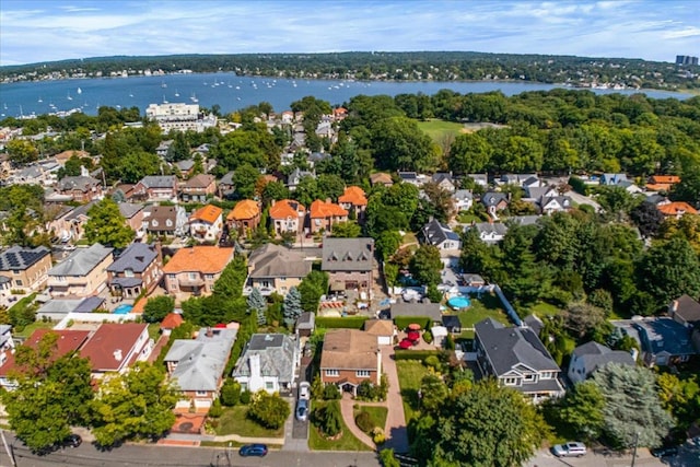 2957 214th Pl, Bayside, NY 11360 - aerial perspective of suburban area with a nearby body of water