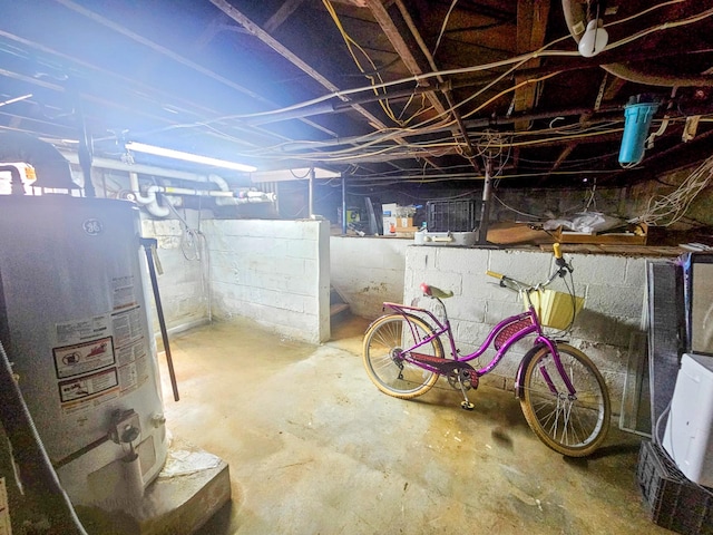 131 E Alhambra Ave, Lindenhurst, NY 11757 - unfinished below grade area with water heater