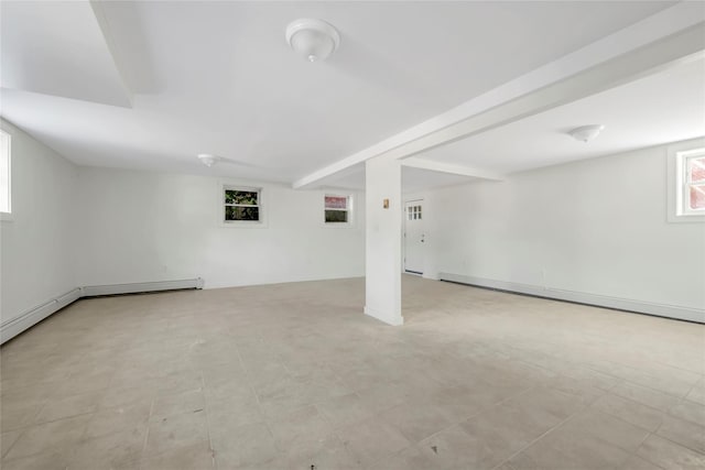 151-84 17th Rd, Whitestone, NY 11357 - basement featuring baseboard heating