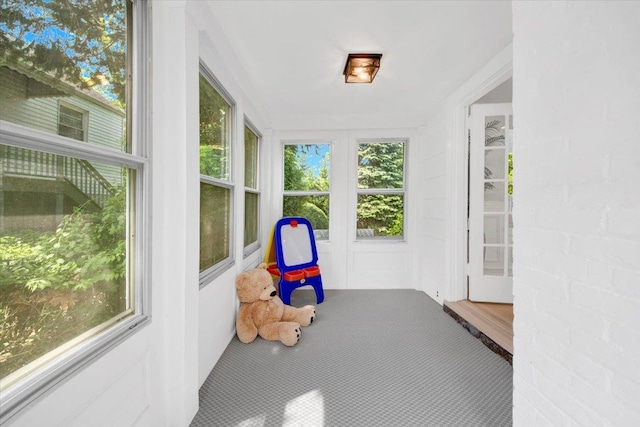 6 Mcbride Ave, White Plains, NY 10603 - unfurnished sunroom with carpet