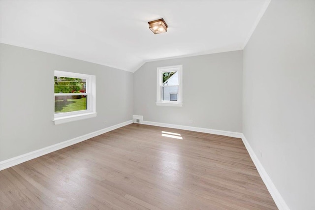 6 Mcbride Ave, White Plains, NY 10603 - bonus room featuring vaulted ceiling, wood finished floors, and baseboards