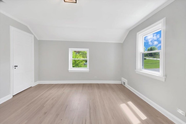 6 Mcbride Ave, White Plains, NY 10603 - bonus room with lofted ceiling, light wood-style flooring, and baseboards