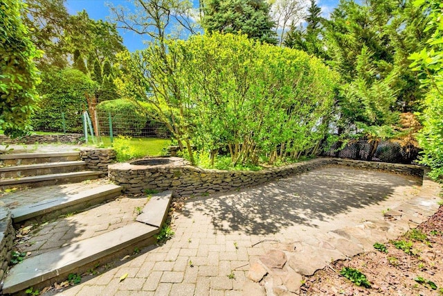 6 Mcbride Ave, White Plains, NY 10603 - view of patio with fence