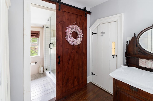 41 Granite Springs Rd, Granite Springs, NY 10527 - full bathroom with a shower stall and wood finished floors