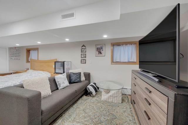 5749 Faraday Ave, Bronx, NY 10471 - bedroom featuring recessed lighting and baseboard heating