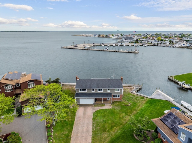 160 Sequams Ln W, West Islip, NY 11795 - aerial view of property and surrounding area featuring a nearby body of water