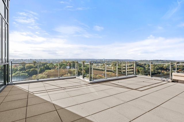 view of patio / terrace with a balcony