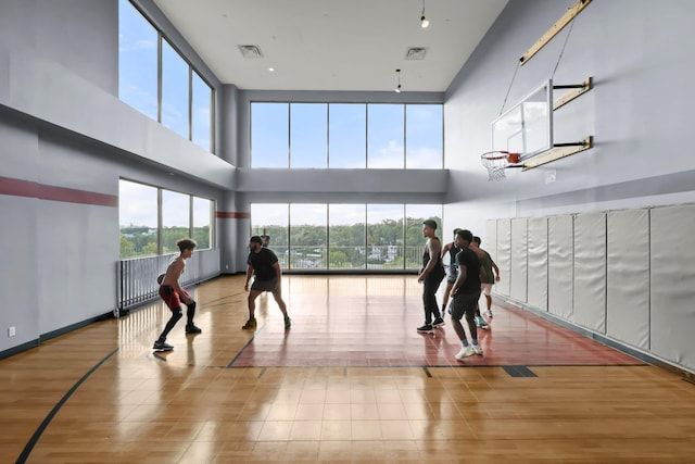 view of basketball court