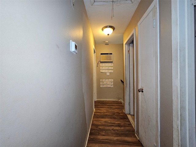 3 Allan Park Mews, Middletown, NY 10940 - corridor with attic access and dark wood-type flooring
