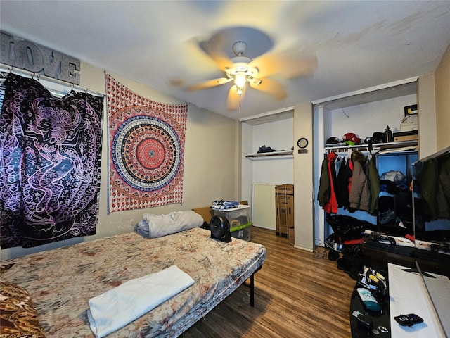 3 Allan Park Mews, Middletown, NY 10940 - bedroom featuring wood finished floors and a ceiling fan