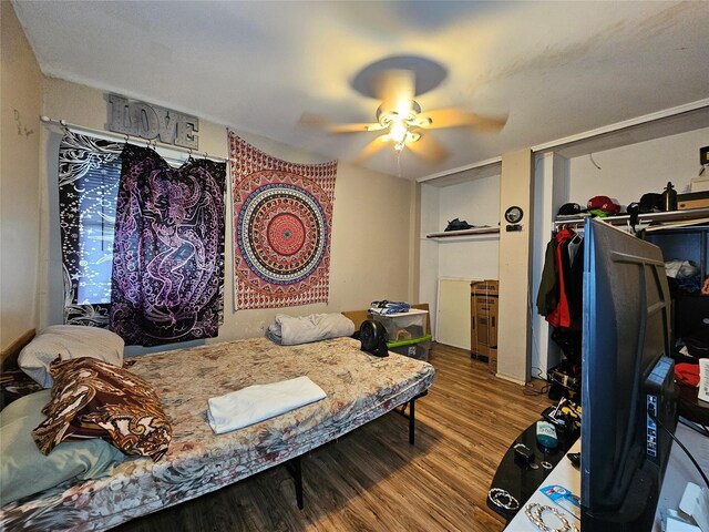 3 Allan Park Mews, Middletown, NY 10940 - bedroom featuring wood finished floors, a closet, and a ceiling fan