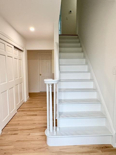 2850 Reeve Rd, Mattituck, NY 11952 - stairs with wood finished floors