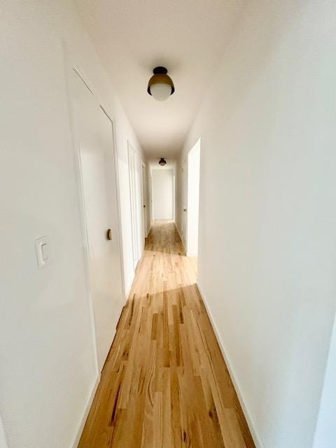 2850 Reeve Rd, Mattituck, NY 11952 - hallway featuring light wood-style floors and baseboards