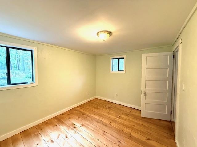 38 Eldred Yulan Rd, Eldred, NY 12732 - spare room featuring light wood-type flooring, baseboards, and crown molding