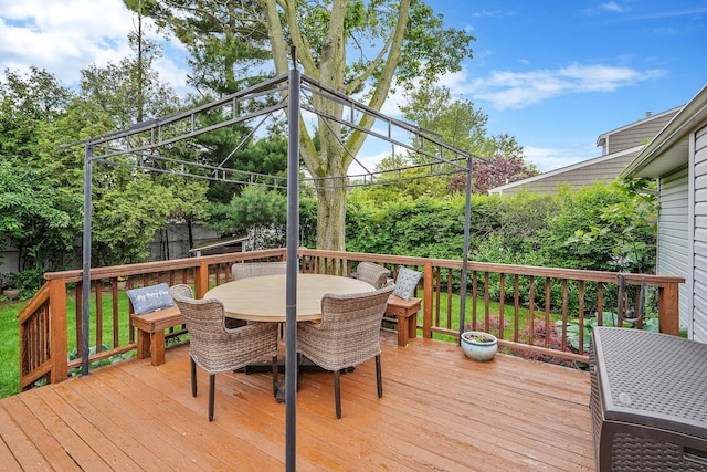 27 Amby Ave, Plainview, NY 11803 - deck featuring outdoor dining area