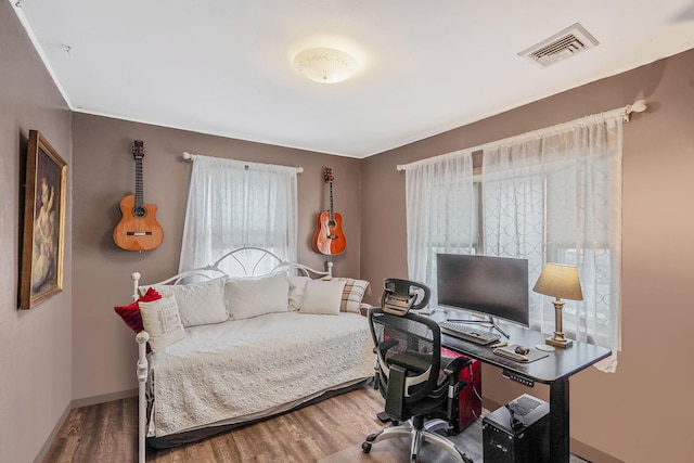 27 Amby Ave, Plainview, NY 11803 - bedroom with a desk, wood finished floors, and baseboards