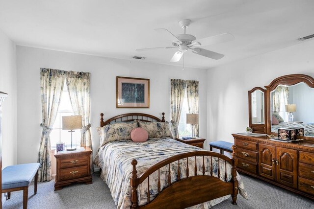 30 Julia Cir, Middle Island, NY 11953 - bedroom with light colored carpet and a ceiling fan