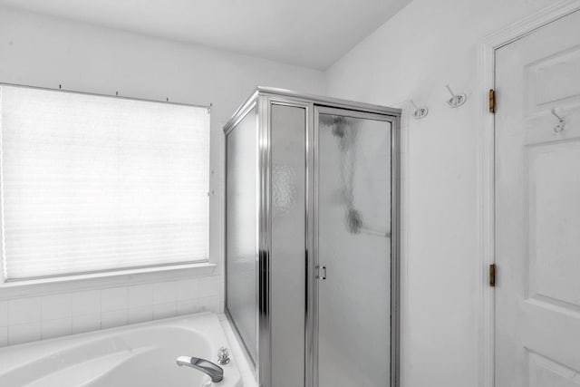 30 Julia Cir, Middle Island, NY 11953 - full bathroom featuring a shower stall and a garden tub