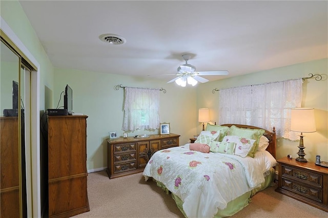198 Dillon Rd, Monticello, NY 12701 - bedroom featuring a closet, carpet flooring, and a ceiling fan