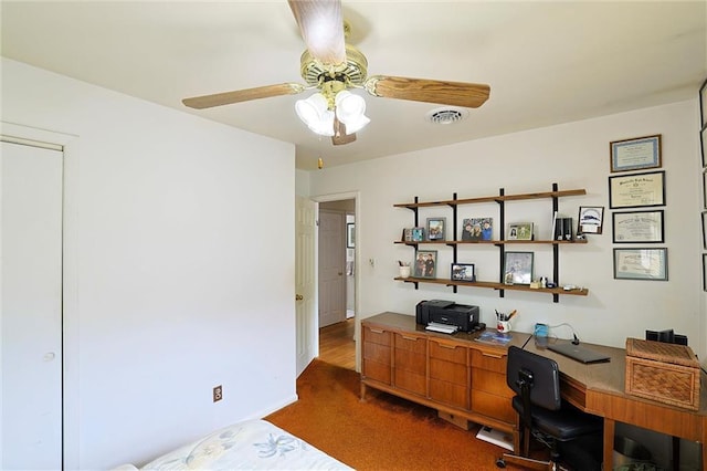 198 Dillon Rd, Monticello, NY 12701 - office space featuring ceiling fan and carpet flooring