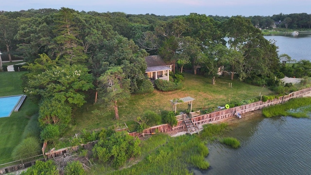 311 Noyack Rd, Southampton, NY 11968 - aerial view of property's location featuring a large body of water and a forest