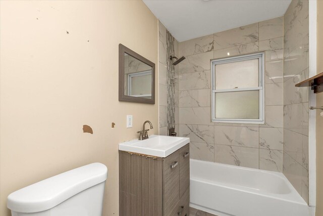 119-64 177th St, Saint Albans, NY 11434 - full bathroom with toilet, shower / tub combination, and vanity