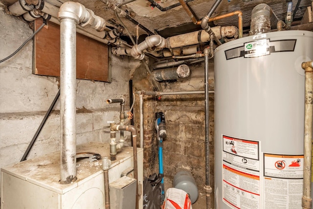 119-64 177th St, Saint Albans, NY 11434 - utility room with gas water heater