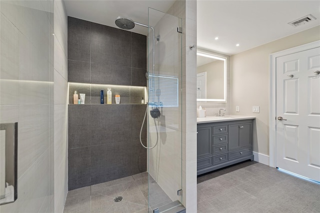 6 Murphy Ct, Blauvelt, NY 10913 - full bath featuring a walk in shower, vanity, and tile patterned flooring