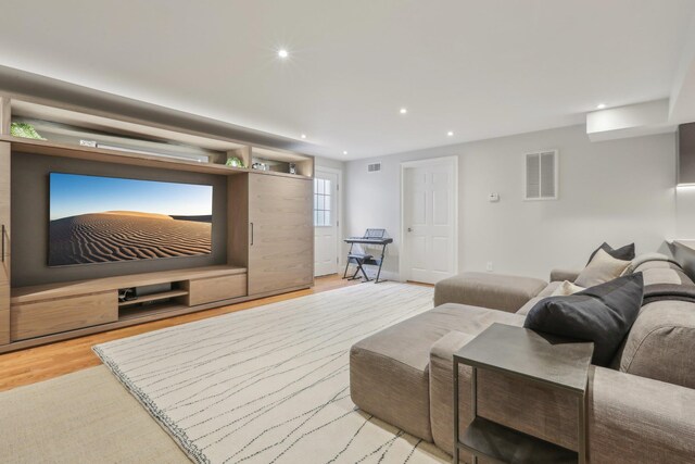 6 Murphy Ct, Blauvelt, NY 10913 - cinema room featuring recessed lighting and wood finished floors